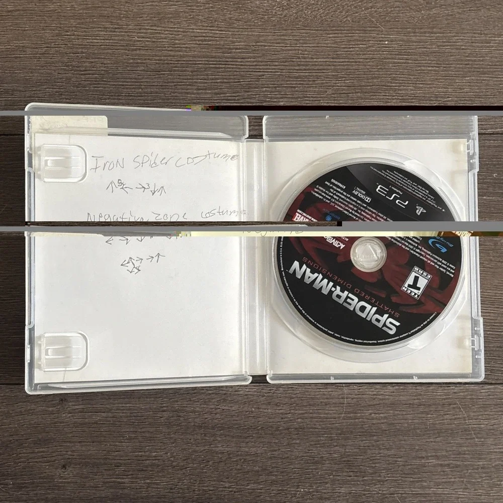 Spider-Man: Shattered Dimensions (Sony PlayStation 3, 2010) No Manual PS3